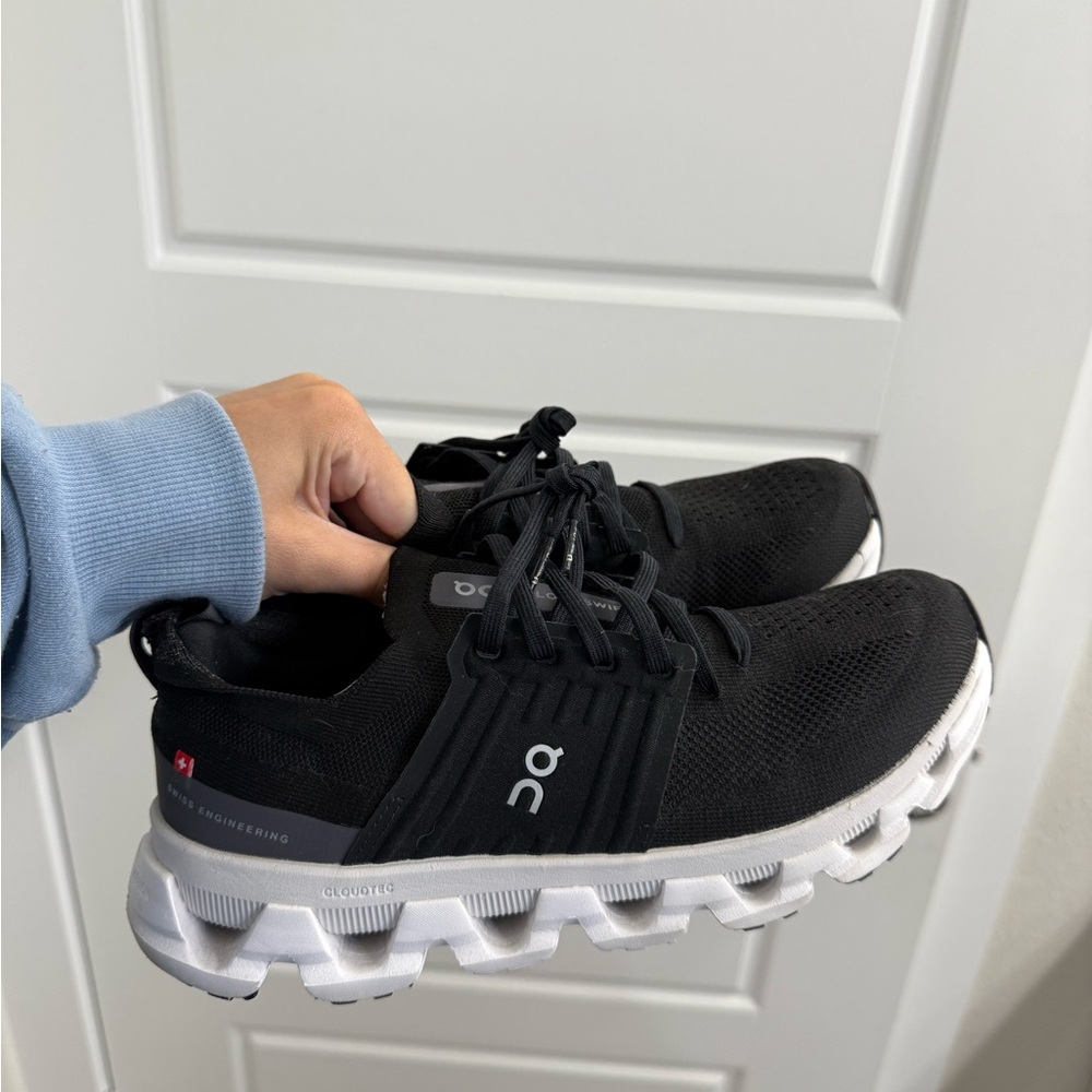 On Running Black and White Sneakers